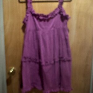 Urban Outfitters Purple Ruffled Mini Dress